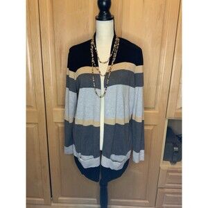 Weekend’s By Chicos Women’s 1 US M Heavy Open Cardigan Duster w/Pockets